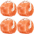 Himalayan Mineral Salt Block on Rope Pack of 4 (3lbs each) – 100% Organic Pink Salt Lick for Horses and Livestock.