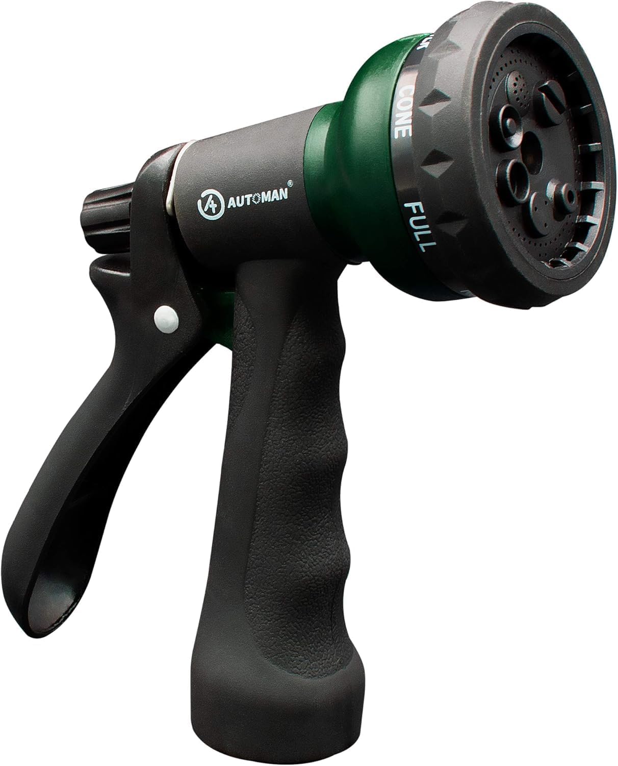Garden-Hose-Nozzle, ABS Water Spray Nozzle with 7 Adjustable Watering Patterns, Slip Resistant for Watering Plants