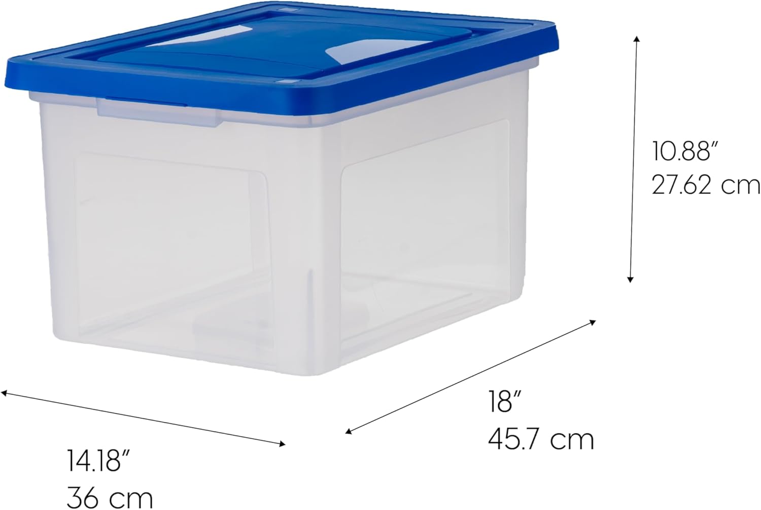 File Storage Box with Lid, Document Protection Box for Letter/Legal Files, Safety File Storage Container, Portable