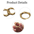 Virello 6Pcs 3/8" NPT Brass Pipe Fitting Hex Lock Nut