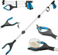 Upgraded 43 Inch Grabber Reacher Tool, Grabbers for Seniors, Extra Long Reacher Grabber Pickup Tool, Anti - Slip Wide