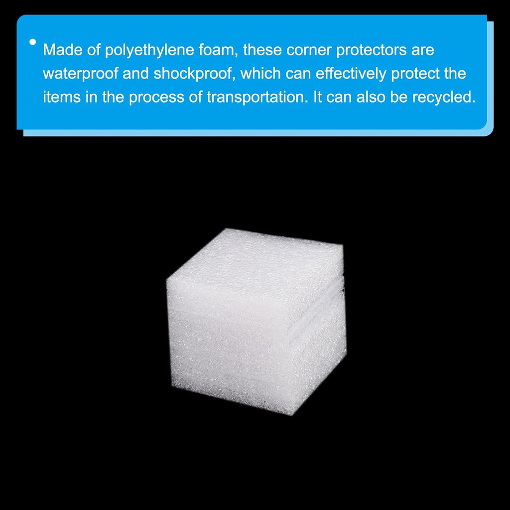 Expanded Polyethylene Foam Edge Protector 2.2x2.2x2.2 Inch Shockproof Corner Guard for Moving Packing 20pcs