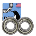 PGN 6002-ZZ (2 Pack) Ball Bearing 15x32x9mm Chrome Steel Shielded