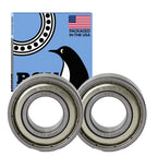 PGN 6002-ZZ (2 Pack) Ball Bearing 15x32x9mm Chrome Steel Shielded
