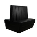 FDP Pro Series Channel Back Double-Sided Restaurant Booth - Black