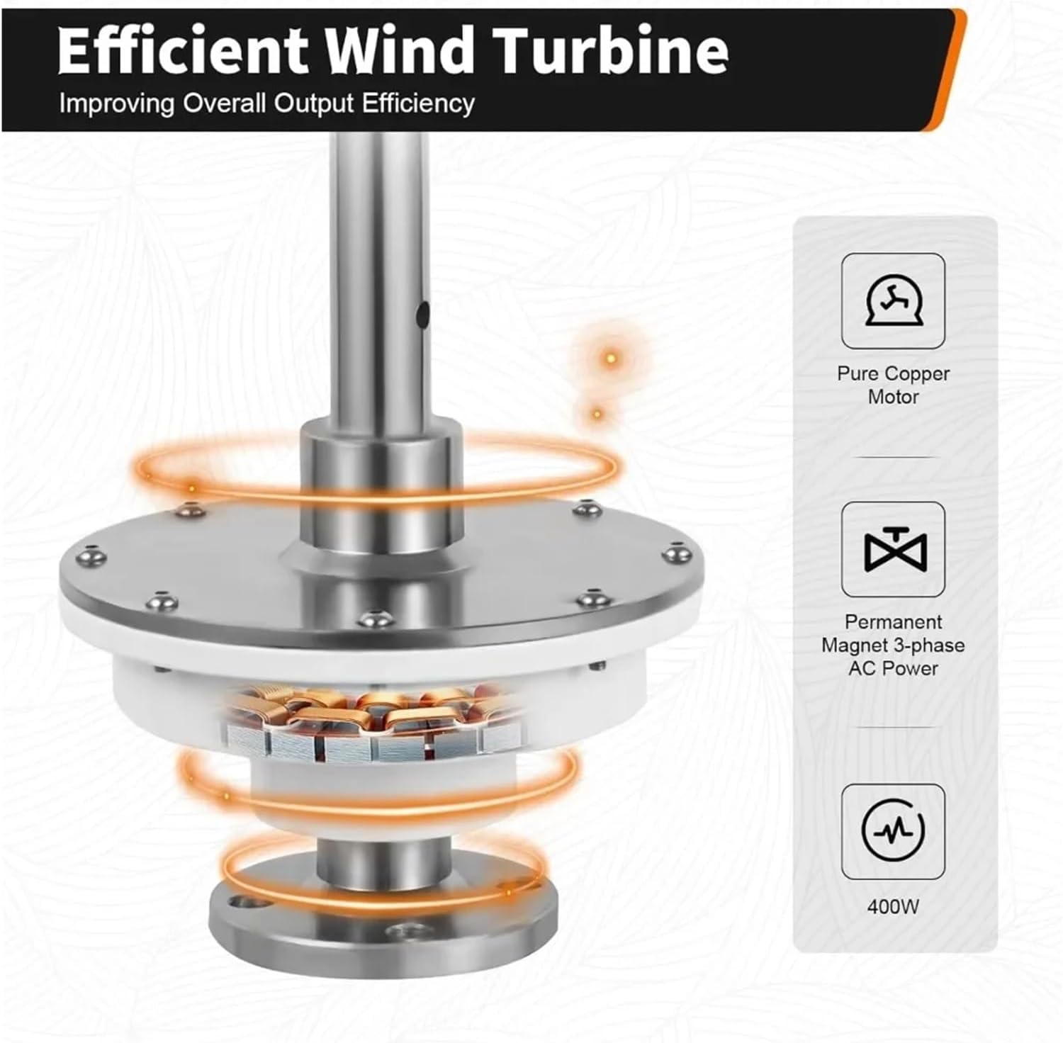12V 400W Vertical Axis Wind Turbine Generator Kit MPPT Controller | Converts wind energy into electrical power for