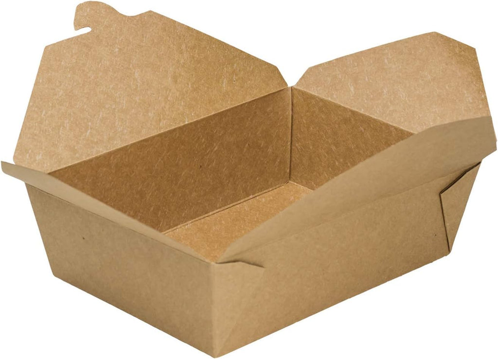 Paper to Go Boxes [76 oz - 200ct] Leak-Resistant, Microwavable, Heavy-Duty Take Out Boxes | Grease Resistant &