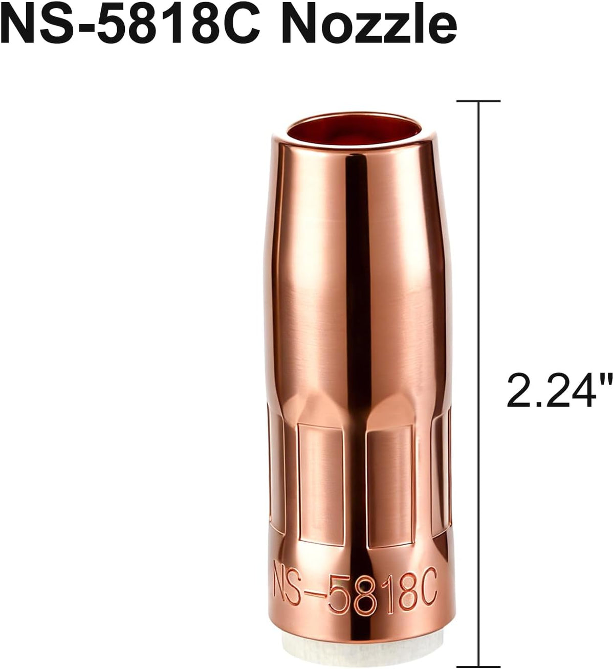 MIG Welding Nozzle NS-5818C Centerfire Slim 2-PK