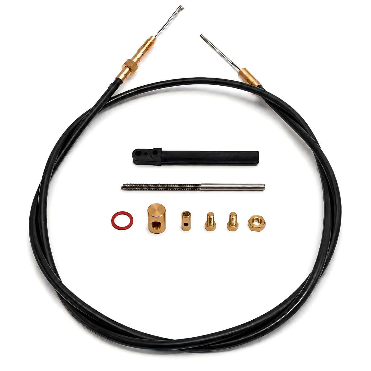 Gobuywell Lower Shift Cable 8M0176523 Replacement for MerCruiser Bravo Stern Drives - Replaces 865437A02 - Heavy Duty Marine Gear Shift Cable for All Weather Performance & Easy Installation