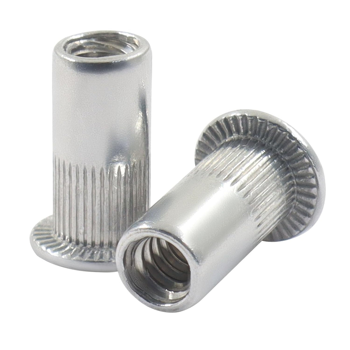 #6-32 Rivet Nuts, 100Pcs, Aluminum Flat Head