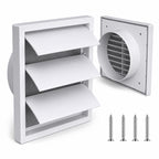 External Gravity Grille Vent for Dryer Vent Cover 100mm (4") rear spigot