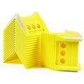 24Pack Flatbed Strap Protector Corner Edge Protector Plastic Yellow for Cargo Loads Box Truck Equipment Webbing to