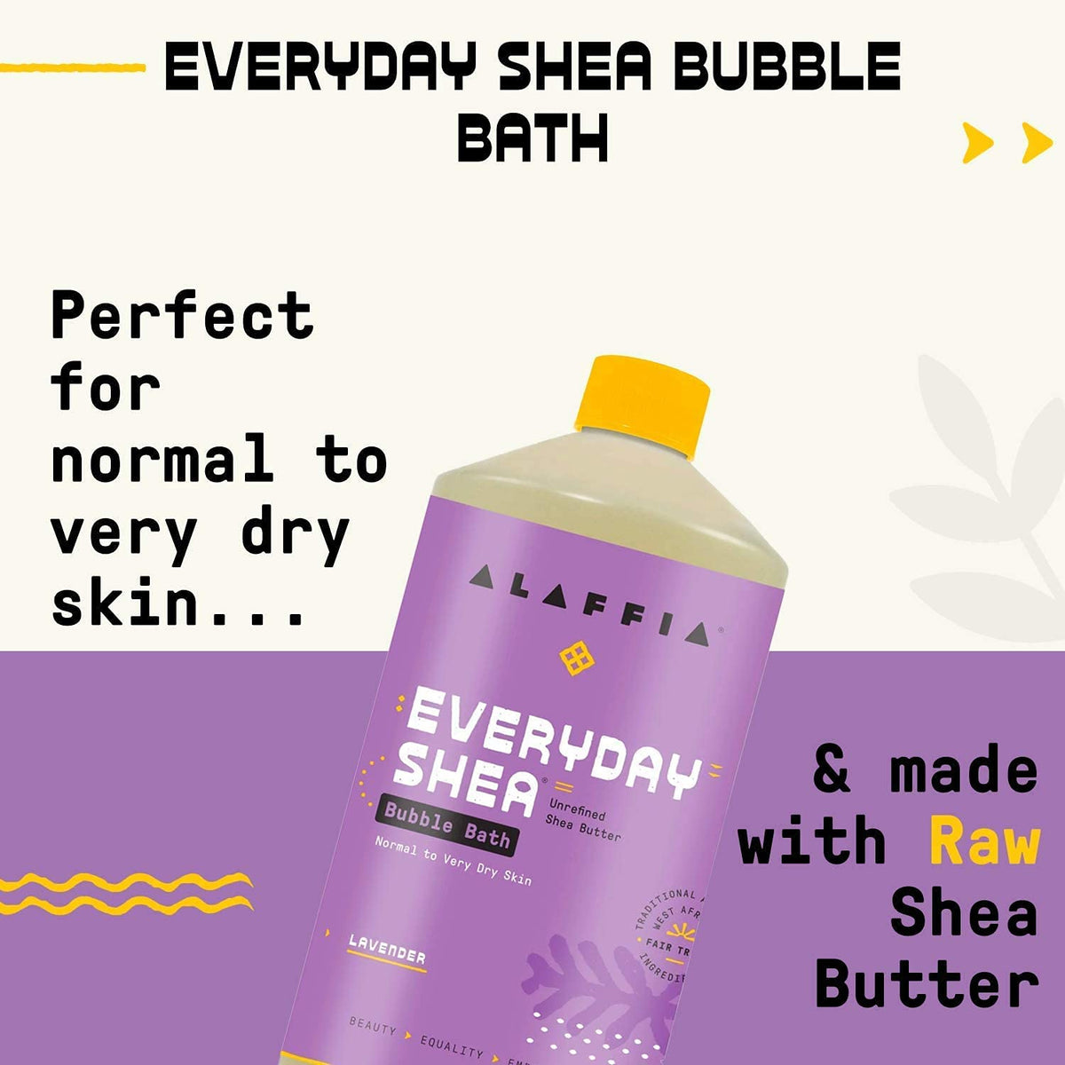 Everyday Shea Bubble Bath, Lavender 2-Pack, 32 Oz Ea