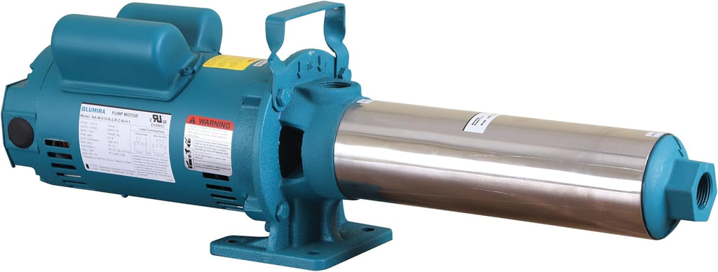 LUMIRA Multistage Booster Pump - 07 GPM, 16 Stage, 1.0 HP, 115/230 Volts, 1 Phase, 1" FNPT Connections