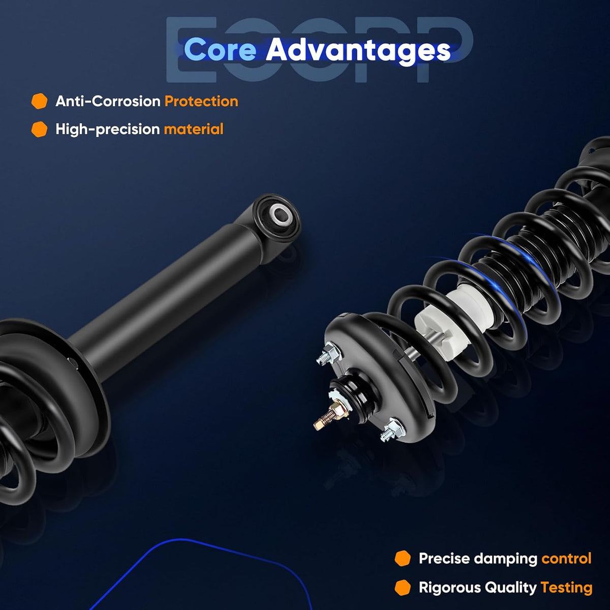 ECCPP Complete Struts Spring for 2003-2007 for Honda for Accord