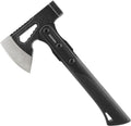 Camping Hatchet, 10.5 Inch Survival Axe,Stainless-Steel Blade,Fiberglass Shock Reduction Handle with Anti-Slip Grip