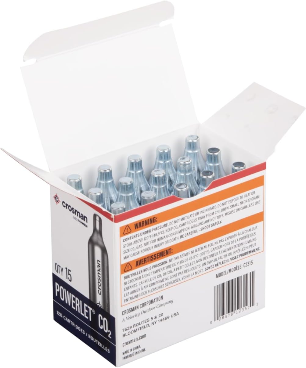 15-Count CO2 Cartridges + 6000-Count Copperhead BBS | 15-Count Co2 Cartridges - 6000-Count Copperhead Bbs - 4.5Mm