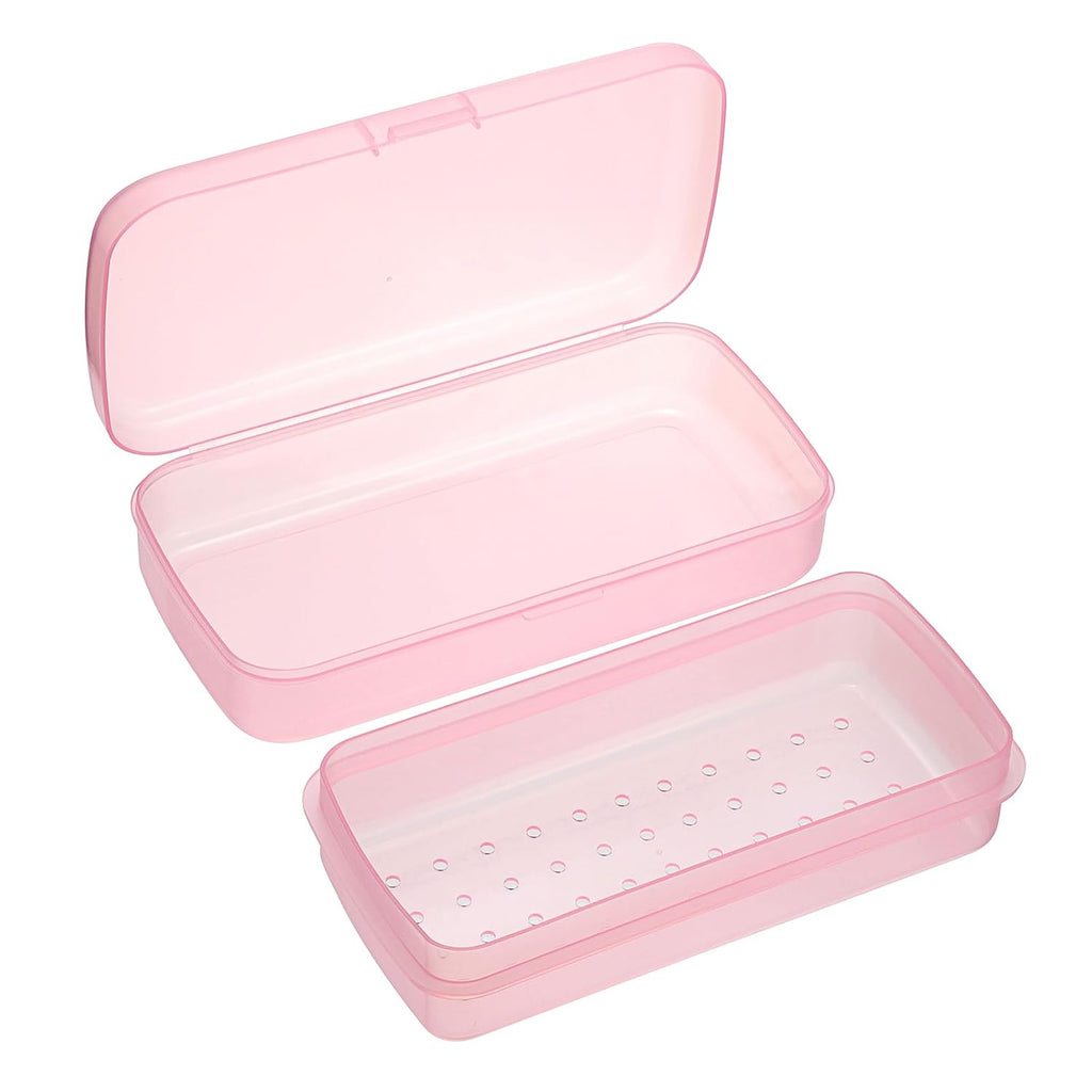 Plastic Sterilizing Tray for Nail Art Accessories Tools, Portable Nail Art Tool Sterilizer Tray with Strainer, Fully