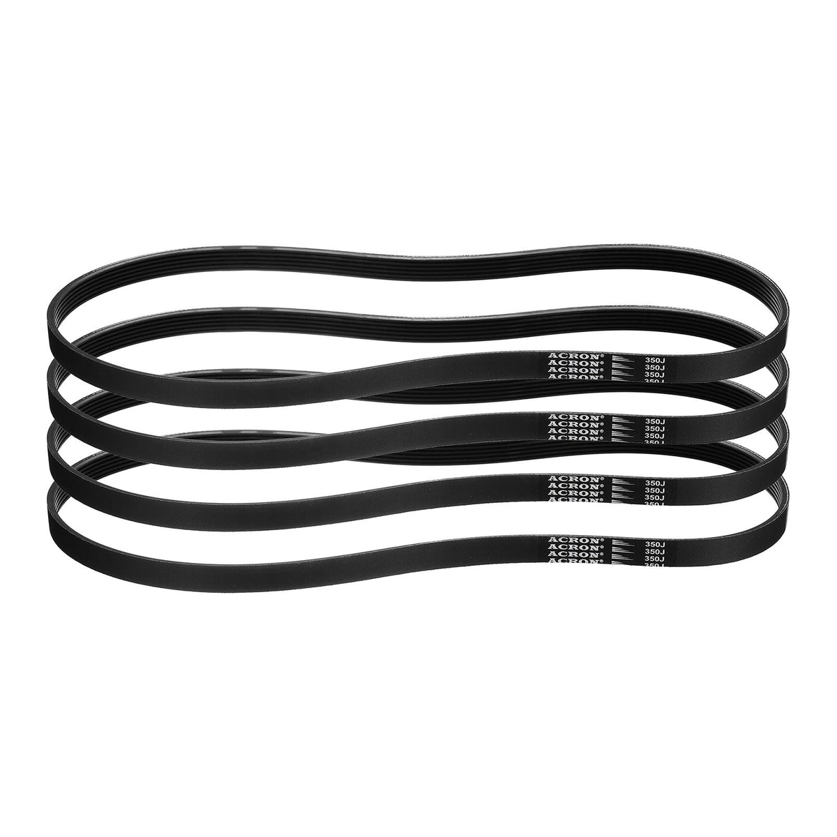 uxcell 4pcs 350J6 PJ V-Ribbed Belt 6 Ribs 35" L x 0.55" W x 0.14" H, EPDM