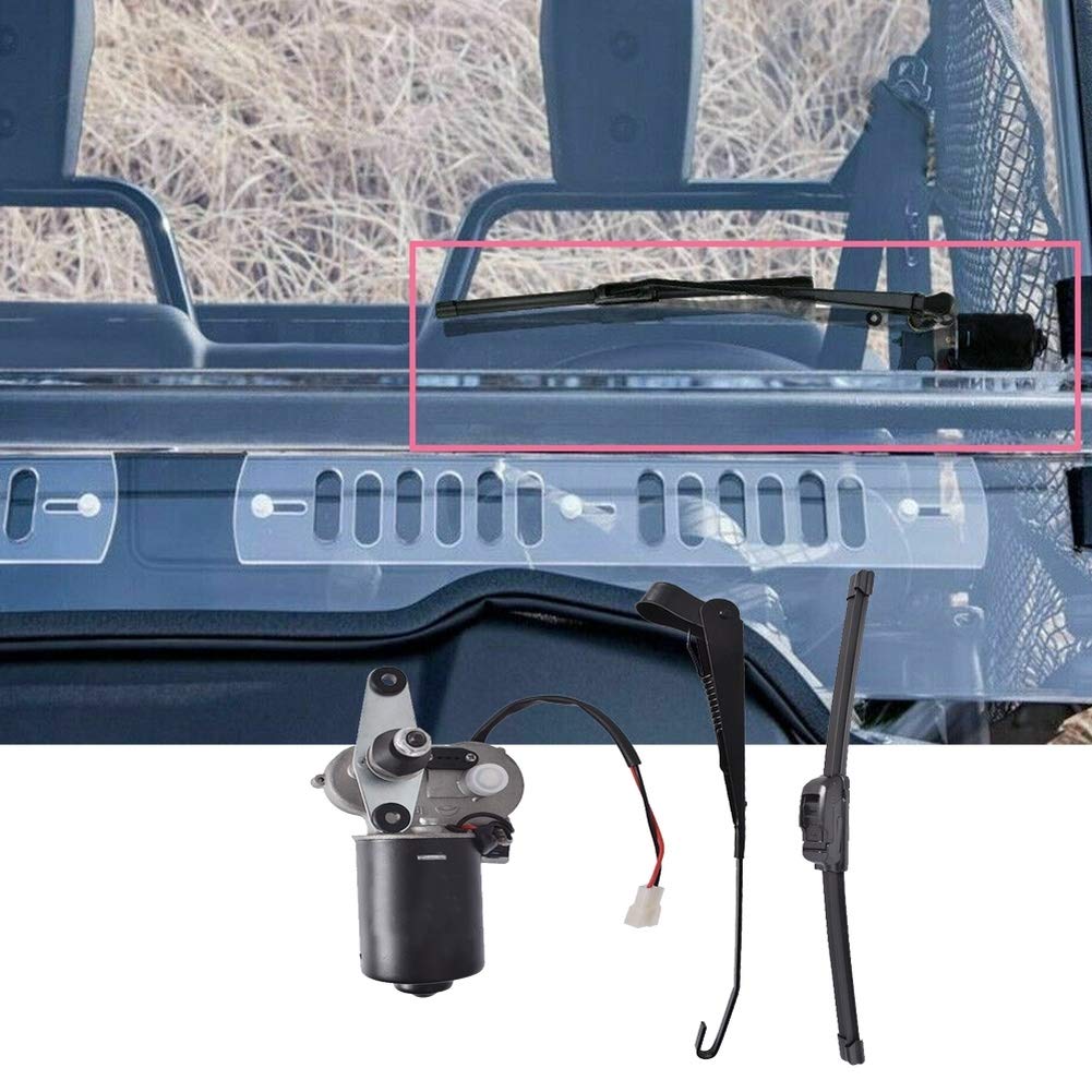 RainMan S Electric Windshield Wiper Motor Kit Replacement for Polaris