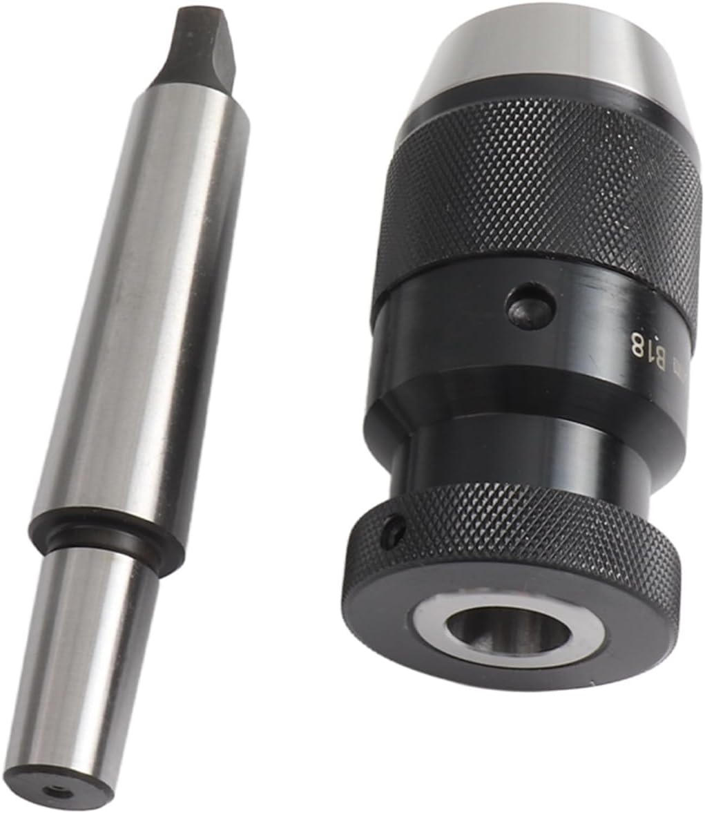 Lathe Chuck, MT3 B18 Drill Chuck, 5/8 Capacity Manual Hand Drill for Drilling Machines, Milling Machines, Lathes and Boring Machines