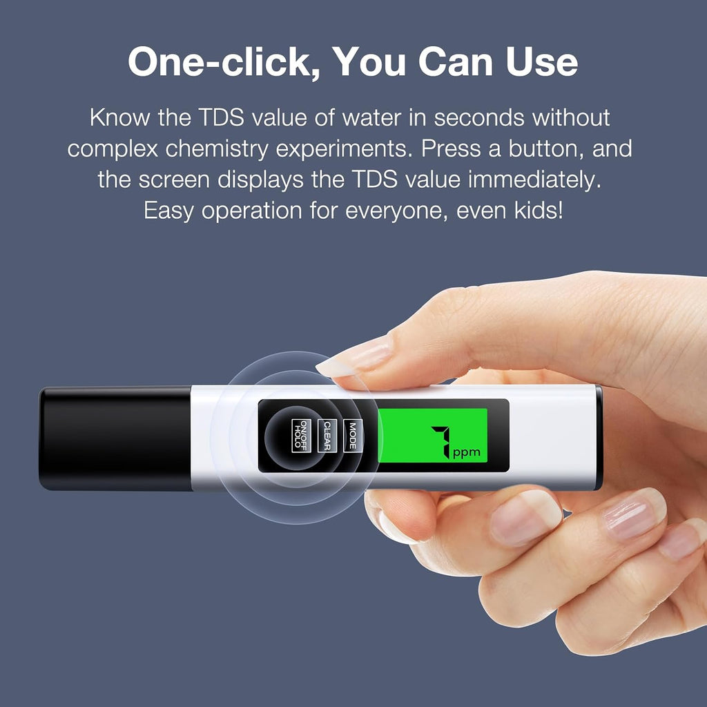 2025 All-New 4 in 1 Tds Meter Digital Water Tester - Accurate and Reliable TDS EC & Temp(°C,°F) Meter - 0-9999ppm