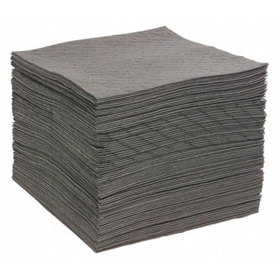 Universal Commander Absorbent Mat Pad, Heavyweight, Polypropylene, 19” x 15” (L x W), Gray, Pack of 100 (GPF100H)