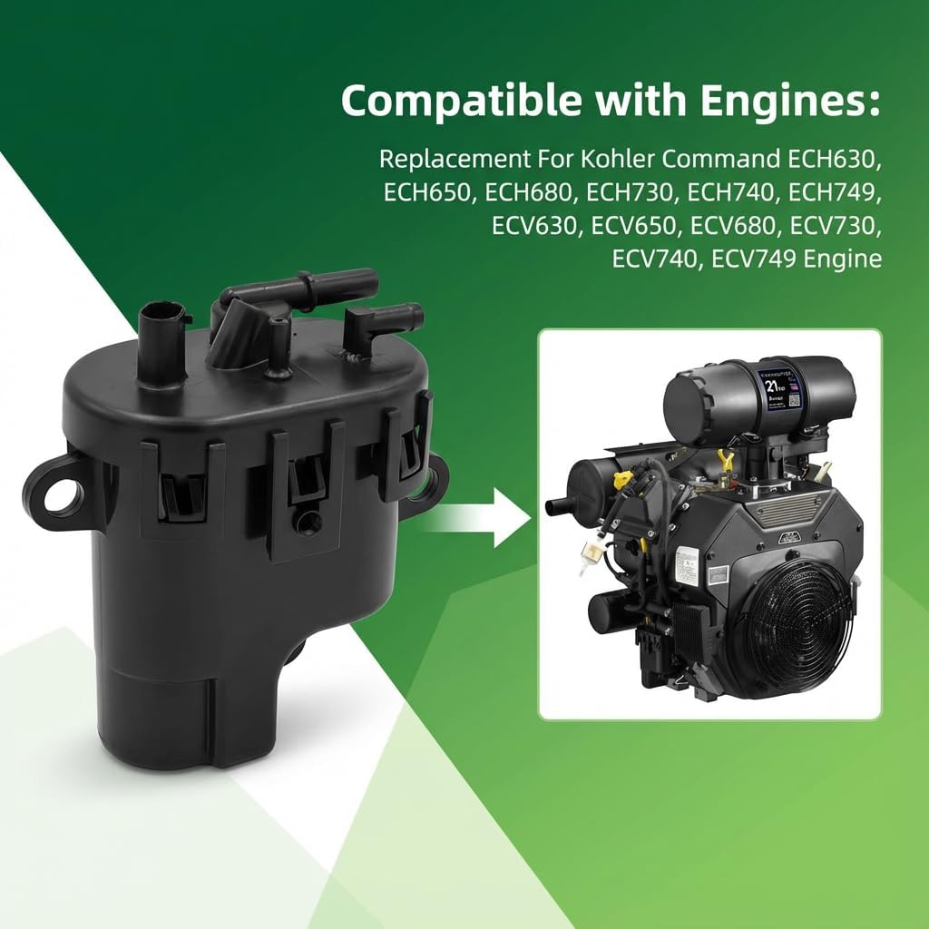 Fuel Pump for Kohler Lawnmower Generator 2539316-S 2539316 2539314 with Fuel Filter, Fits all Command ECH ECV models