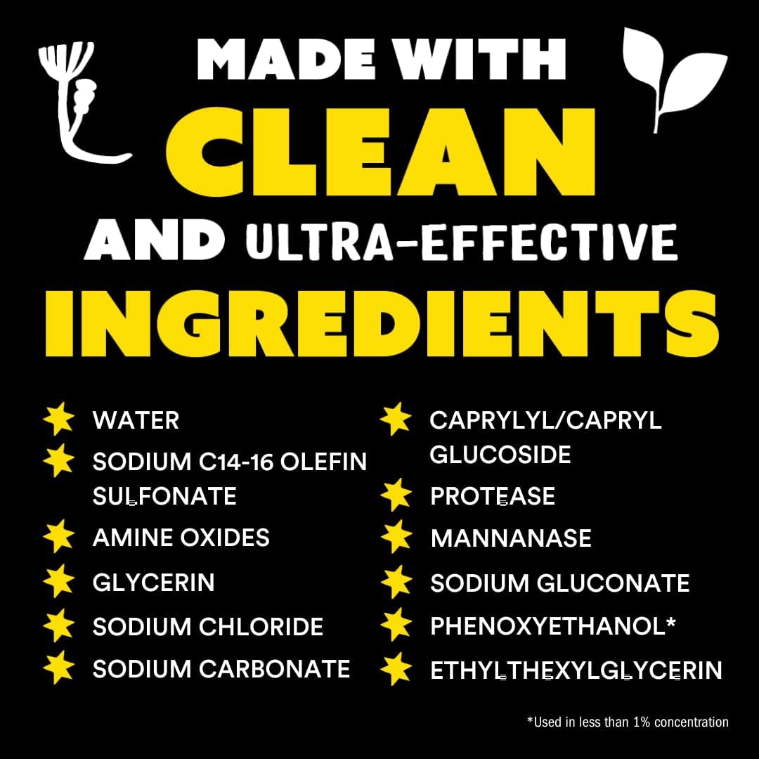 Liquid Laundry Detergent | Clean Laundry Detergent Soap for Sensitive Skin | 2x Concentrated, High Efficiency (HE)