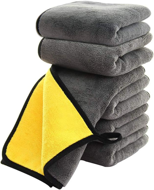 Ultrasoft, Large, Thick and Quick Drying Car Microfiber Cleaning Towel 800GSM Polishing Waxing Auto Detailing Towel