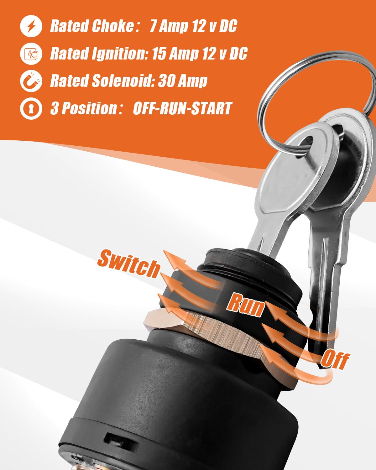 MP41000 Marine Ignition Switch Fit for Most Mercucy Sierra Models