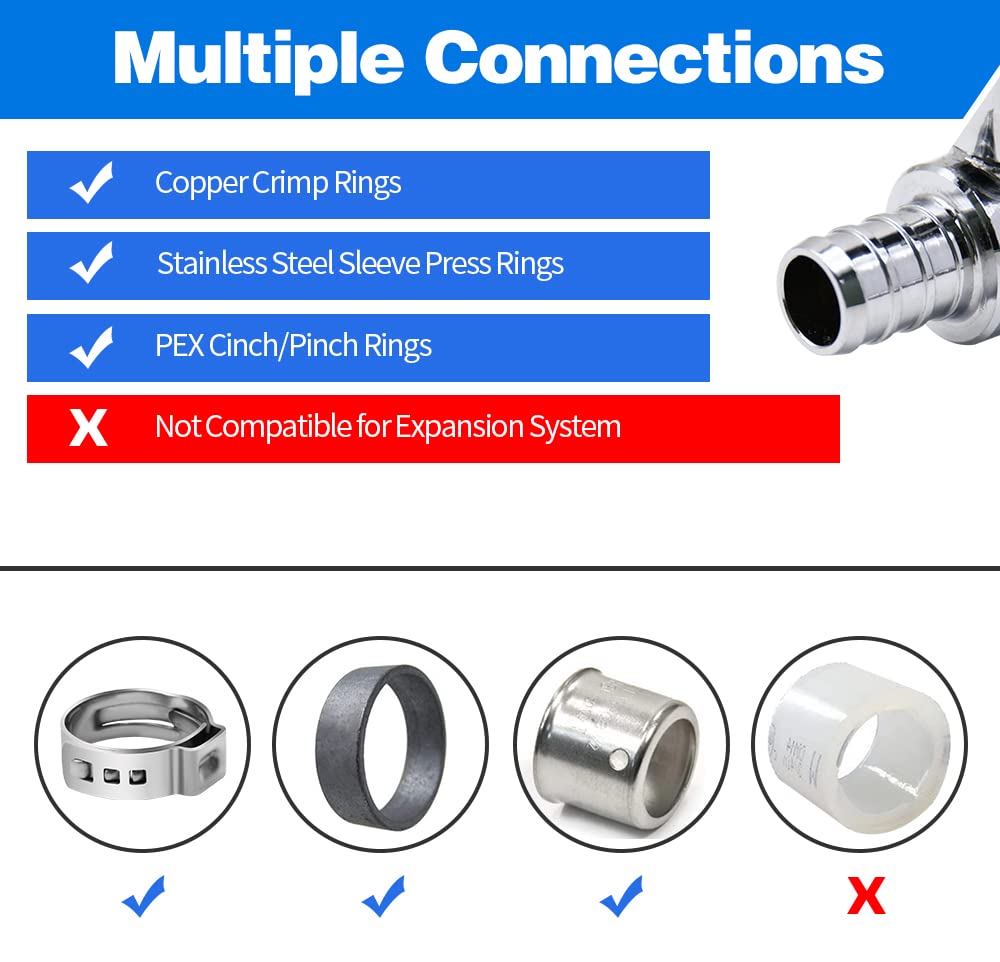 4 Pack Stop Valves, 1/4 Turn Straight Stop Valves