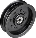 Flat Idler Pulley for Craftsman Husqvarna Poulan 196104 197380 532196104 532197380 2748GLS GT52XLS LGT2554 LGT2654 2754GLS YTH24K48 Lawn Mowers