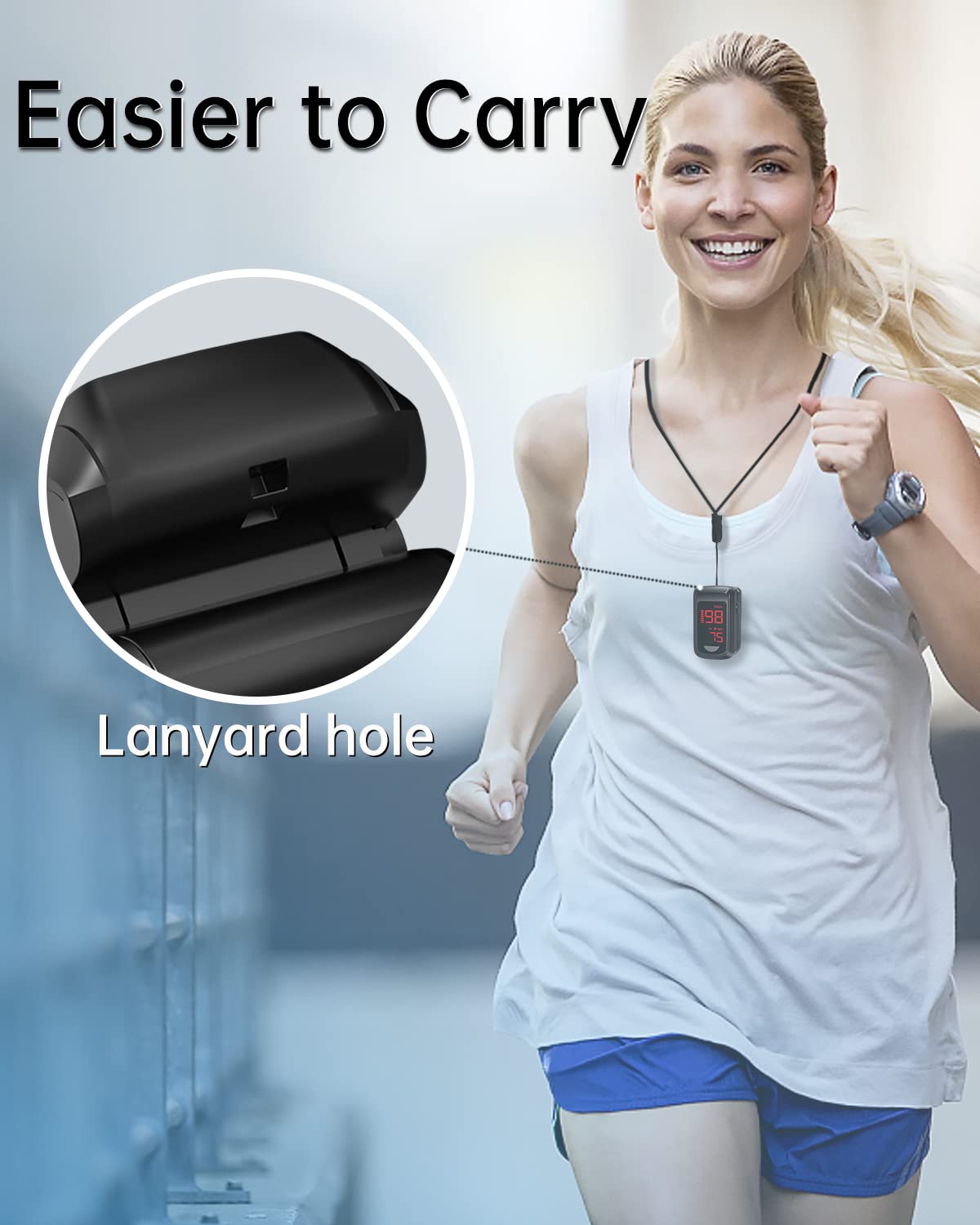 Pulse Oximeter Fingertip - Large Display Oxygen Monitor Fingertip with Fast 5-8s Reading for SpO2/Heart Rate/PI