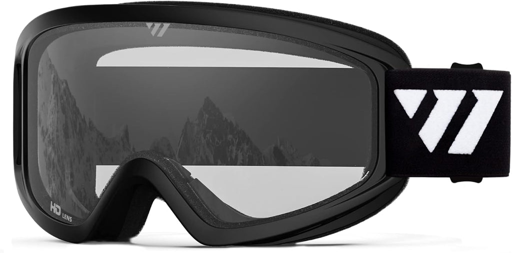 Ski Goggles - OTG Snow/Snowboard Goggles for Men, Women & Youth - 100% UV Protection W1