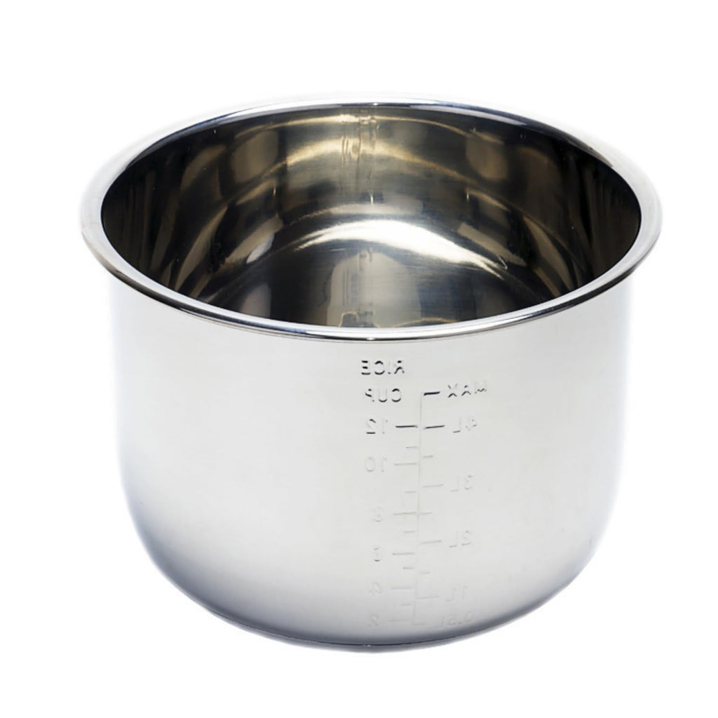 FccsiKoa Rust-Resistant Stainless Steel Inner Pot | Stable Reinforced Base, Replacement Inner Pot, for Kitchen, 5L