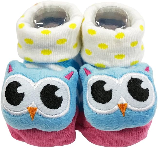 Adorable Baby 6 Pair Non-Skid Bootie Socks