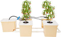 DWC Hydroponic System, 3-Gallon 5 Buckets Deep Water Culture, Recirculating Drip Garden System with Submerged Pump