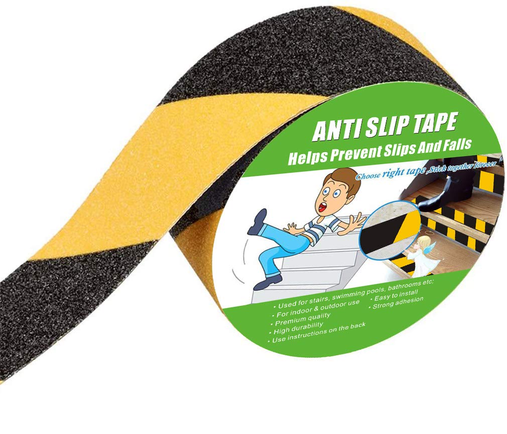 Anti Slip Tape, High Traction,Strong Grip Abrasive, Not Easy Leaving Adhesive Residue, Indoor & Outdoor (2" Width x