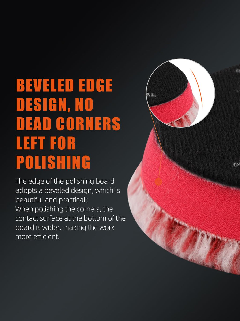 Wool Polishing Pads, 2Pcs 5 Inch (125mm) Wool Cutting Pad, Short Hair Wool Buffing and Polishing Pad Set, Wool