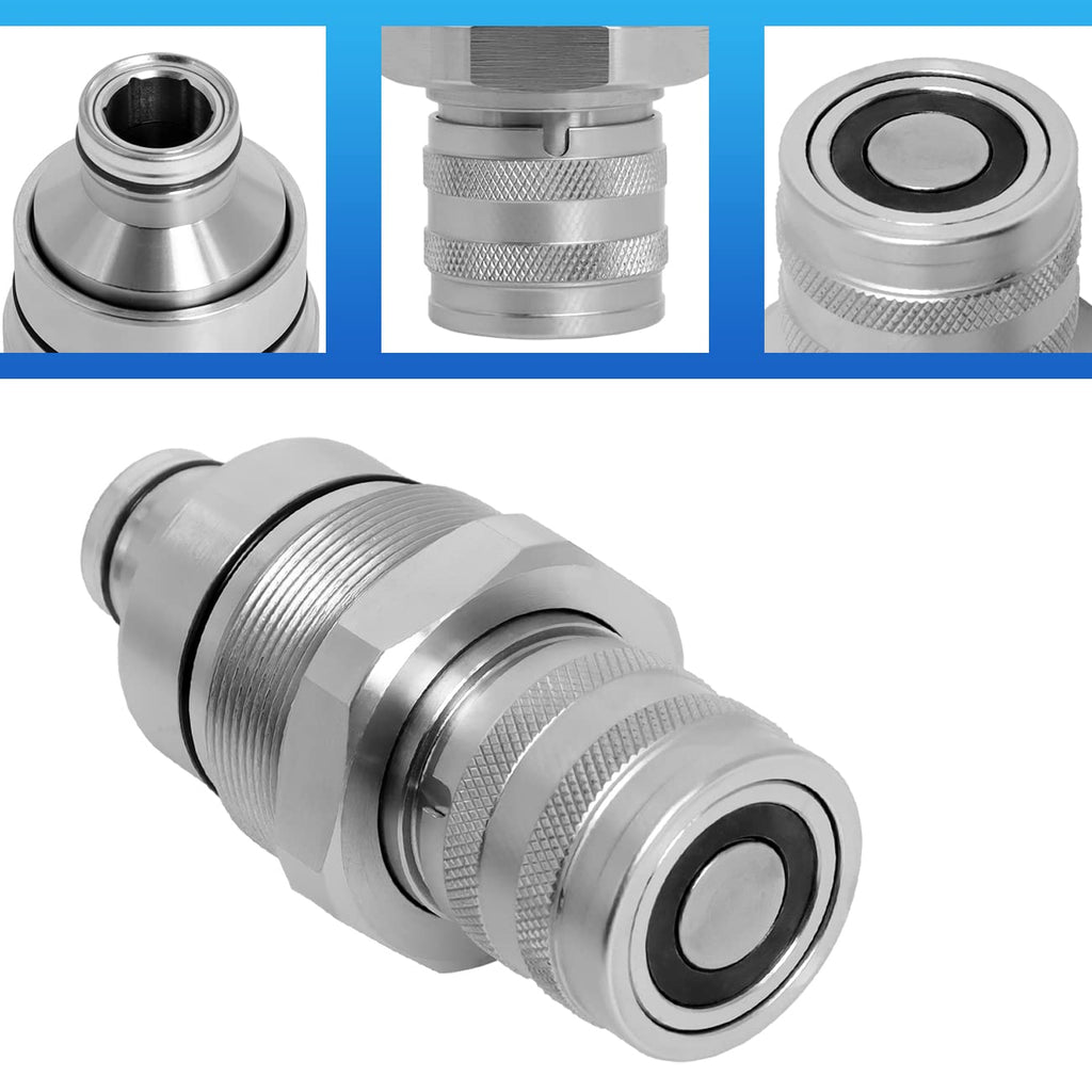 7246802 Female Flat Face Hydraulic Quick Coupler Compatible with Bobcat
