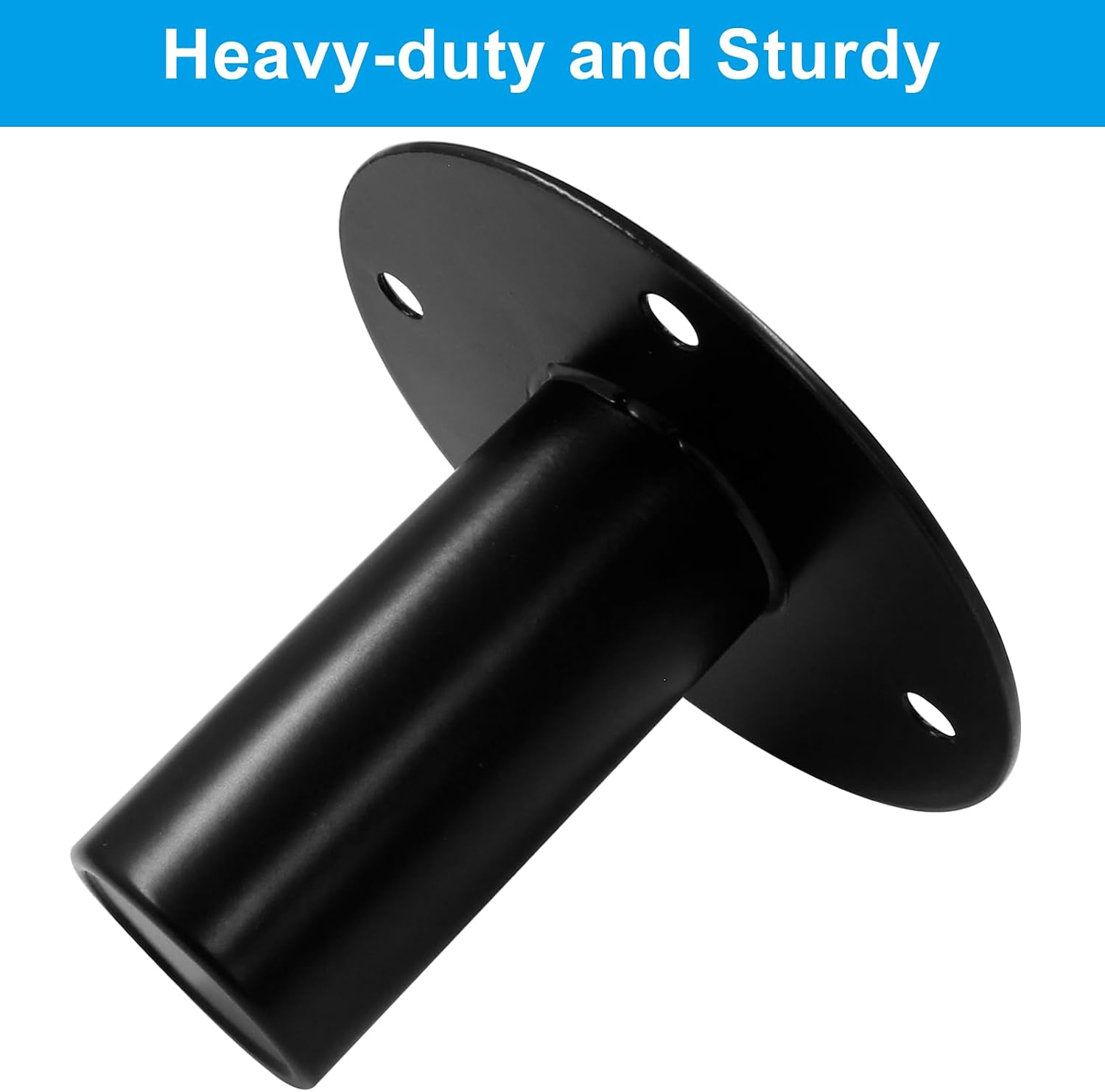 2 pcs Speaker Stand Top Bracket, 107 * 85mm/4.25 * 3.3 Inch | Metal Speaker Mounts Hat, Black Studio Speaker Mount
