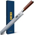 10" Bread Knife, Japanese Serrated Knife for Homemade, Sourdough
