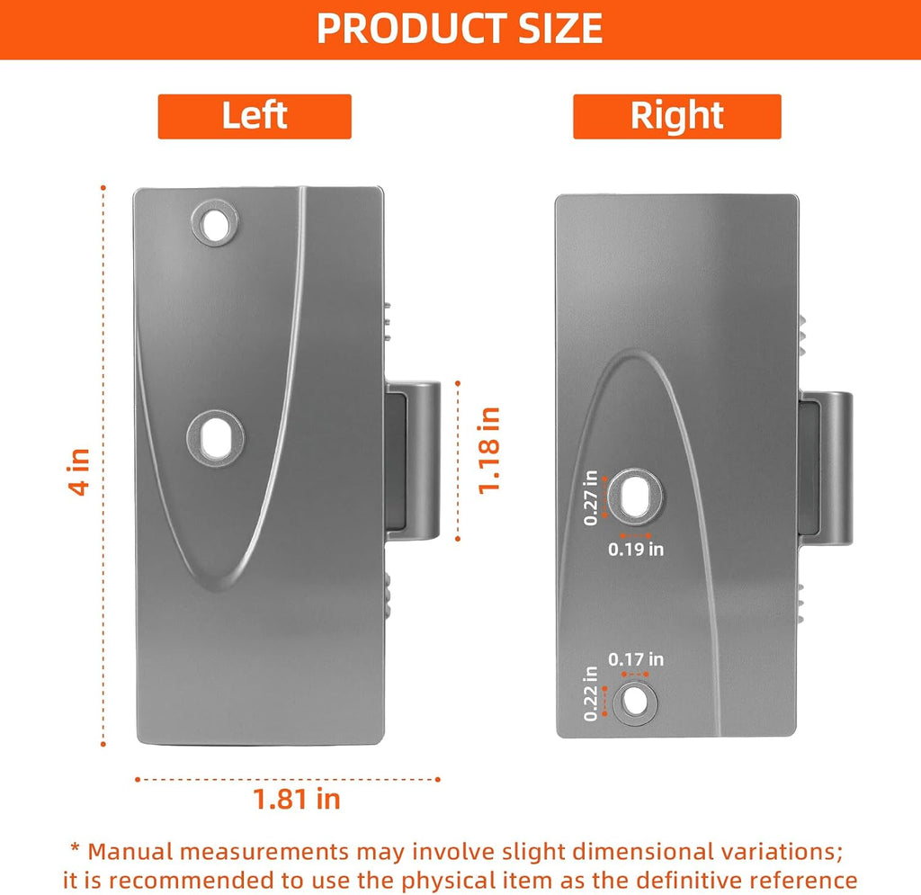 RF267AERS RF268ABRS RF266AERS Freezer Door Handle Cap Set Fit for Samsung