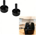 Replacement Control Knob for Air Fryer – Compatible with Chefman, Temperature & Timer Dial, Easy Snap-On Fix 2pc (Black)