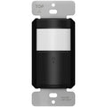 TOPGREENER PIR Motion Sensor Light Switch, No Neutral No Ground Wire, Black
