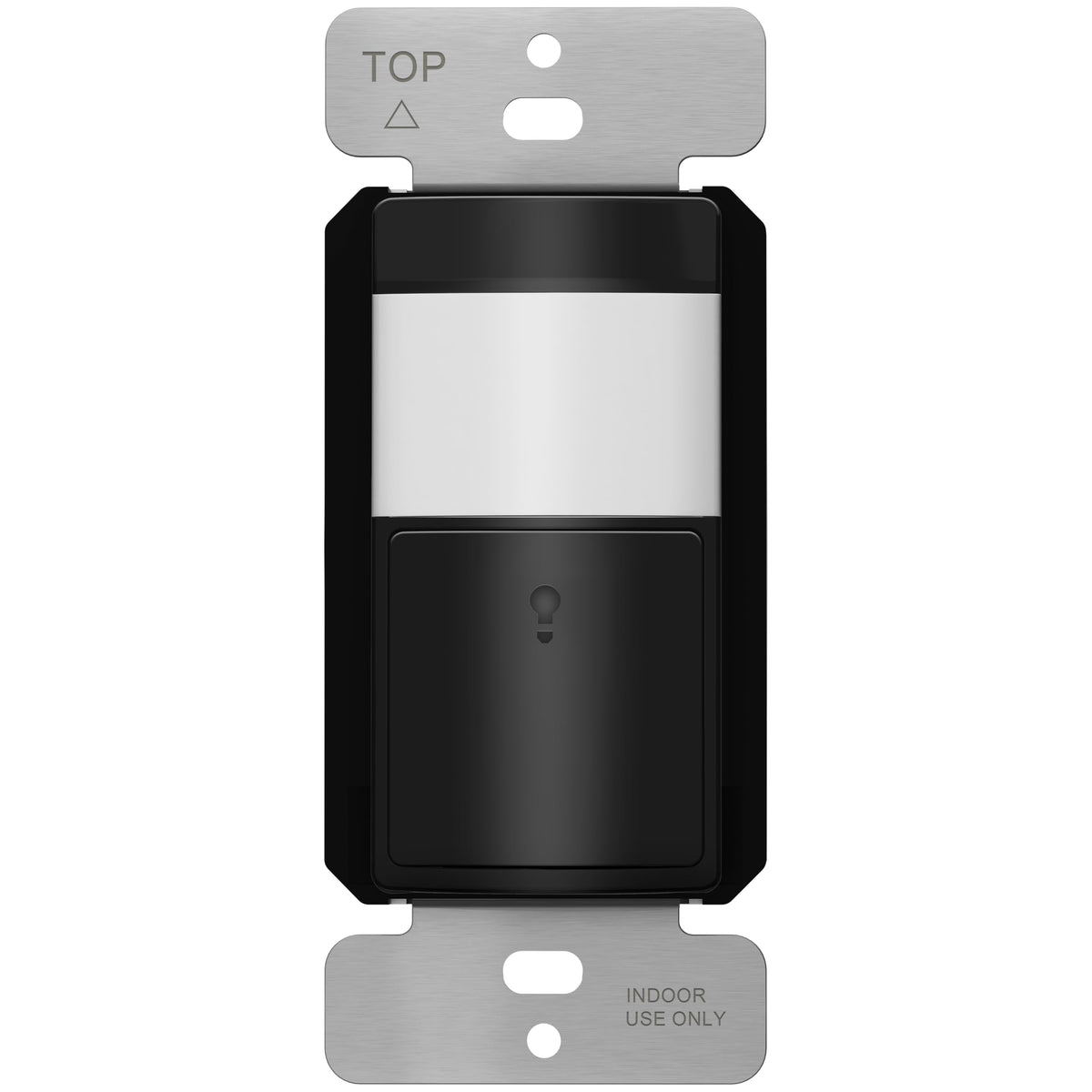 TOPGREENER PIR Motion Sensor Light Switch, No Neutral No Ground Wire, Black