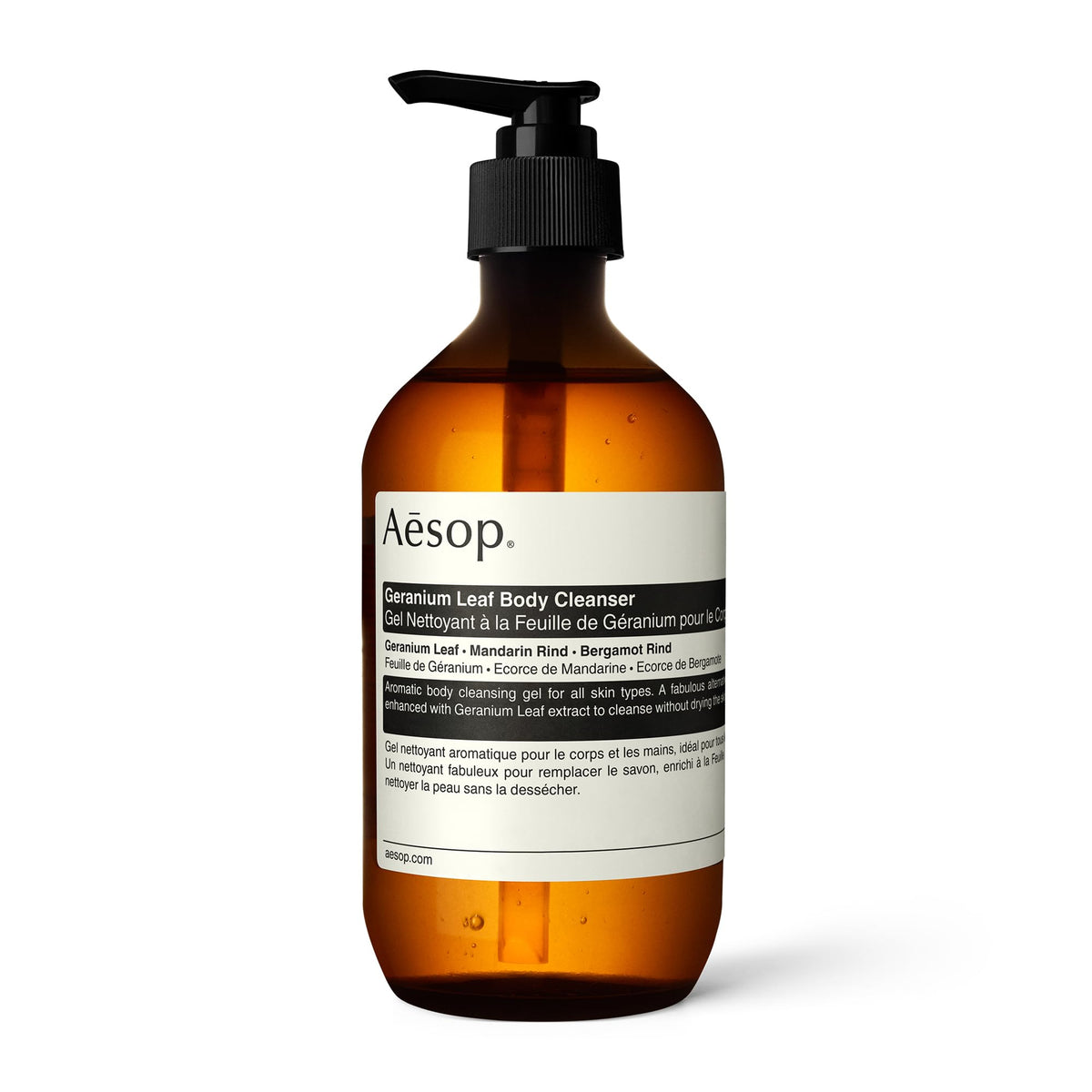 Geranium Leaf Body Cleanser, Refreshing, Purifying Body Wash, 16.9 oz