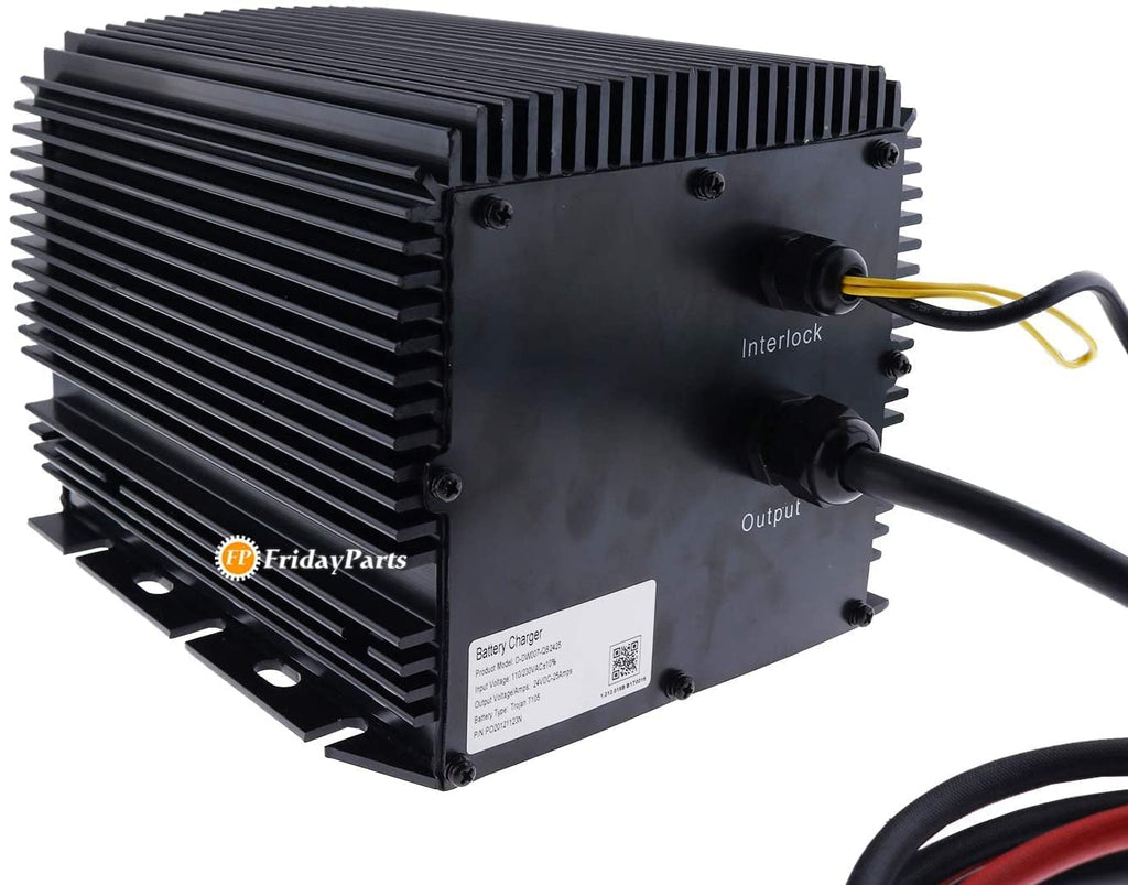 FridayParts 24V 25A Battery Charger 128537 Compatible for Skyjack Lift 3015 3219 3220 3226 4620 4626 4832
