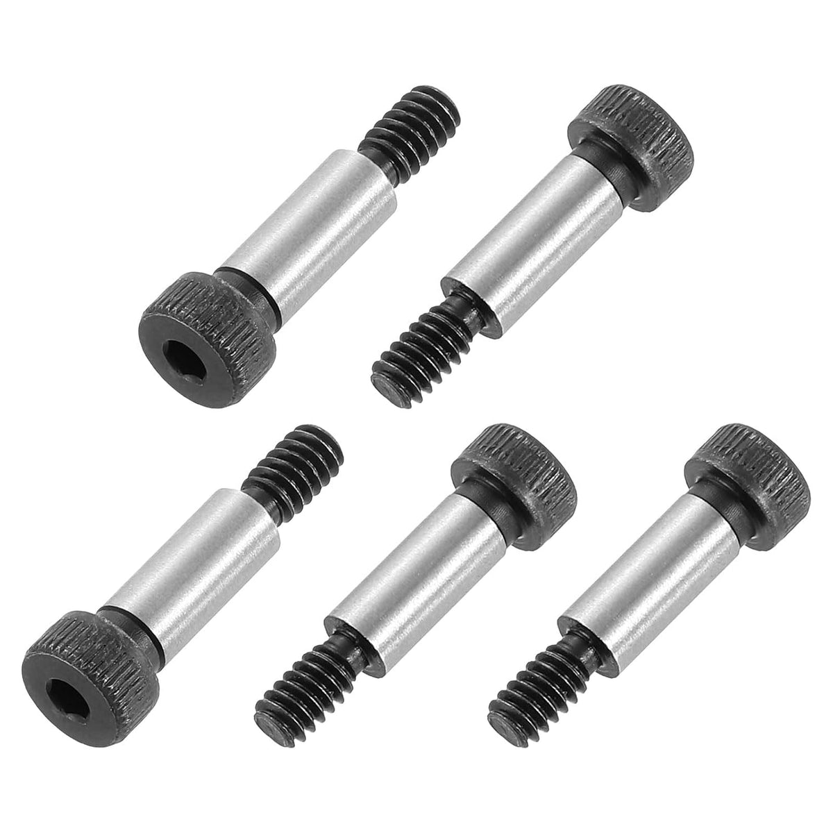 uxcell Alloy Steel Hexagon Socket Head Shoulder Screws Bolts, 5/8" Shoulder Length, 1/4" Shoulder Dia, #10-24 Thread, 5pcs